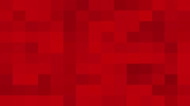 pixel mozaik katı soyut kırmızı arka plan çok renkli geometrik kare şekilli sanat deseni hd uzay dijital kopyası kusursuz döngü animasyonu