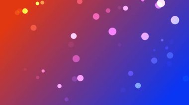 Beyaz parçacıkların yüzdüğü soyut mavi turuncu arkaplan, çeşitli tasarım projeleri, arka planlar ve sanatsal temalar için ideal.