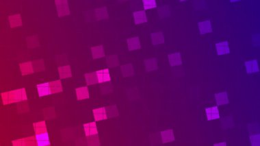 Soyut şeffaf kareler, kusursuz döngü animasyonu, Soyut Tasarım, Teknolojik Doku veya Fütüristik Görsel Sanat içeren kırmızı mavi dijital fonografi