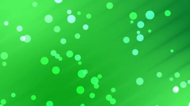 Baloncuklu yeşil arkaplan soyut bokeh döngüsü animasyonu, fütüristik dikişsiz döngü animasyonu, dijital canlandırma