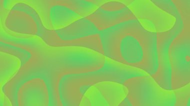 yumuşak yeşil soyut arkaplan, sarı, turuncu, şekil, şablon tasarımı HD dijital kopyalama, kutlamasız döngü animasyonu