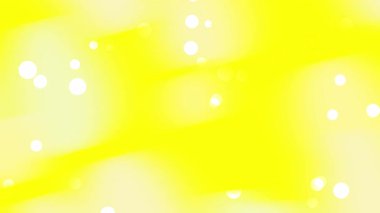 Parlayan ışıklar animasyonuyla parlak sarı parçacık bokeh arkaplanı
