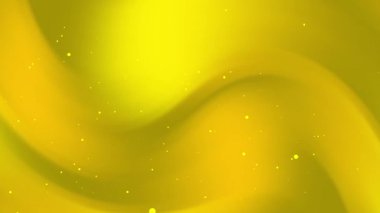 Estetik sarı arkaplan, soyut gradyan arkaplan, altın parçacık sıvısı, kusursuz döngü animasyonu, kopyalama alanı HD döngü hareketli dijital animasyon