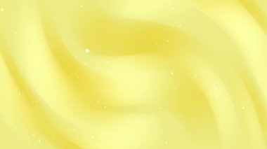 Estetik açık sarı kademe arkaplan soyut dalga akışkan desen animasyonu, 4K hareket grafik arkaplan dijital canlandırması