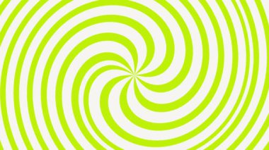 Sarı spiral arka plan, hipnoz etkisi, optik illüzyon tüneli. Döngü animasyonu, gürültü girdap hareketi grafiksel döngü animasyonu, radyal hipnotik 3D görüntüleme