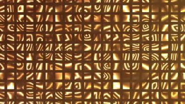 kahverengi neon ışıklı folyo arka plan, modaya uygun kare klasik video döngüsü animasyonu