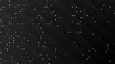 siyah ve beyaz nokta arkaplan, teknoloji yüksek teknoloji duvar kağıdı 4K video animasyonu