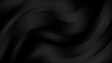 Siyah zemin üzerinde uçan parçacıklar, güzel soyut düz toz 4K video animasyonu