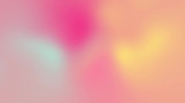 soyut renkli arkaplan, gökkuşağı gradyanı, pembe, sarı, mavi, parlak sıvı düz hareket 4K dikdörtgen döngü animasyonu