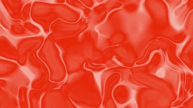 turuncu arkaplan sıvı deseni, soyut gradyan neon parlayan dinamik dalgalar, 4K kusursuz döngü animasyonu