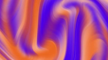 mavi turuncu arkaplan, soyut mermer dalga dokusu, 4K kusursuz döngü animasyonu