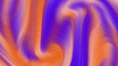 mavi turuncu arkaplan, soyut mermer dalga dokusu, 4K kusursuz döngü animasyonu