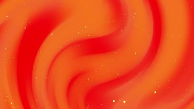 kırmızı turuncu arkaplan, beyaz parçacık ışık çizgileri ve dağınık parıltılar, soyut mermer dokusu, 4K kusursuz döngü animasyonu