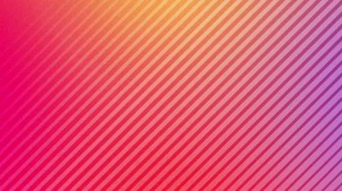 soyut çizgi arkaplanı, kırmızı turuncu sarı gradyan, güzel çiçek deseni, 4K kusursuz döngü animasyonu