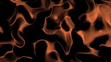 soyut neon rengi turuncu arkaplan, sıvı desen, parlayan dinamik dalgalar, 4K kusursuz döngü animasyonu