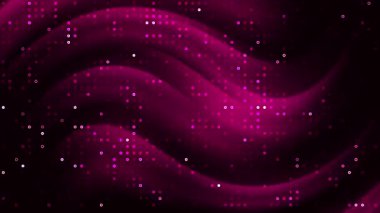 siyah mor arka plan, teknoloji dinamik beyaz nokta yanıp sönüyor, soyut gradyan mermer, 4K kusursuz döngü animasyonu