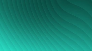 turkuaz soyut arkaplan, eğri çizgiler soyut gradyan 4K dipsiz döngü canlandırması