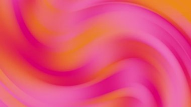 Pembe turuncu arkaplan, soyut gradyan mermer ipek dalgalı doku, HD 4K kusursuz döngü animasyonu