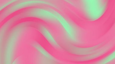Açık yeşil ve pembe arkaplan, pastel mermer soyut gradyan tasarım, HD 4K kusursuz döngü animasyonu