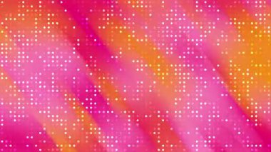 dinamik sarı pembe arkaplan, yanıp sönen nokta, fütüristik tasarımlar, teknoloji konseptleri, dijital temalar, HD 4K kusursuz döngü animasyonu