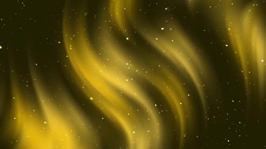 Estetik siyah altın arkaplan alanı, neon ışıklı beyaz parçacık ışık çizgileri, soyut gradyan mermer deseni, HD 4K kusursuz döngü animasyonu