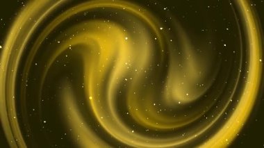 Estetik siyah altın arkaplan alanı, lüks beyaz parçacık ışık çizgileri, girdap eğimli mermer desen, HD 4K kusursuz döngü animasyonu