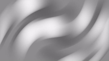 Gri ve beyaz arkaplan, bulanık soyut girdap hareketi, HD 4K kusursuz döngü canlandırması