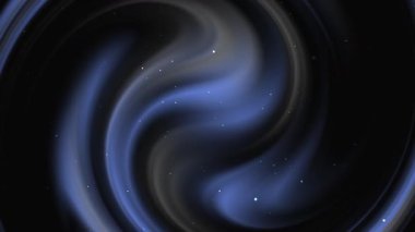 Lüks mavi gradyan arka plan parıltısı, güzel bokeh parçacığı, yumuşak parlayan ışık girdabı soyut eğimli mermer deseni, HD 4K kusursuz döngü animasyonu