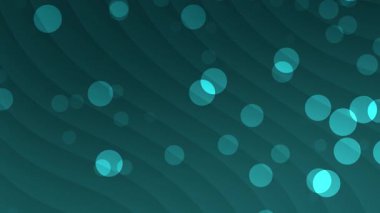 dinamik koyu yeşil arkaplan parlayan parlak nokta, kıvrımlı çizgi soyut desen HD 4K dipsiz döngü animasyonu