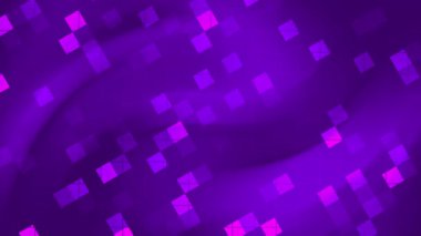 Merhaba teknik indigo mor arkaplan, soyut kare geometrik desen, teknoloji gelecekteki dinamik hareket HD 4K kusursuz döngü animasyonu