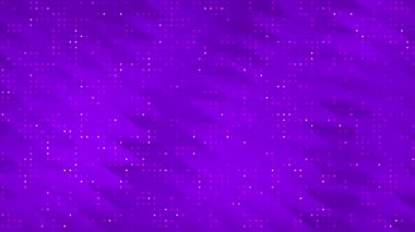 teknoloji mor arkaplan, göz kırpan beyaz nokta, 3 boyutlu dalgalı çizgi köşegen çizgisi soyut gradyan, HD 4K dipsiz döngü animasyonu