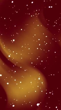 Kahverengi ve kırmızı arkaplan, estetik, soyut, gradyan, mermer, girdap, beyaz noktalar yıldız parçacığı, dikey video.