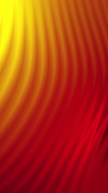 Kırmızı Gradyan Arkaplanı, soyut kıvrımlı sarı girdaplı akış şablonu, dijital kopyalama alanı, kusursuz döngü animasyonu, dikey video