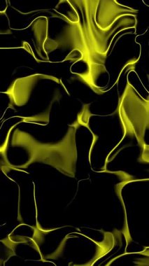 soyut sarı gradyan arka planına sahip siyah ve neon arkaplan havalı estetik akışkan dipsiz döngü animasyonu, 4K hareketli grafik
