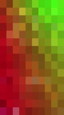 yeşil sarı arkaplan pikseli soyut mozaik gradyan, çok renkli geometrik kare şekilli sanat deseni uzayın dijital kopyası kusursuz döngü animasyonu, dikey video