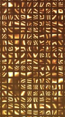 kahverengi neon ışıklı folyo arka plan, dikey, modaya uygun kare model vintage video döngüsü animasyonu 4K diamless loop animasyonu