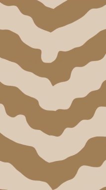 bej rengi garip soyut sanat eseri kahverengi çizgi düz arka plan 4K dipsiz döngü animasyonu