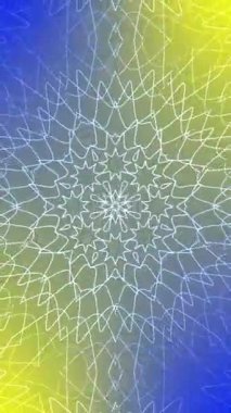 Soyut mavi mandala arka plan yuvarlak süsü ve basit tasarım, zarif ve klasik dekoratif element dikey