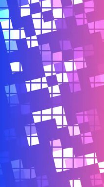 soyut teknoloji modern mor kare geometrik model arkaplan animasyonu, teknoloji temaları, reklam, poster, kurumsal sunum dikey