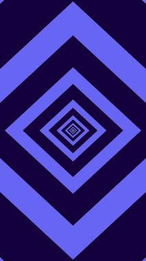 Animasyon döngüsü soyut şablon arka plan mavi kare düz tasarım, dijital dikişsiz dikey döngü animasyonu