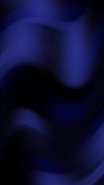 Mavi ve Siyah Arkaplan, soyut gradyan dalga mermer deseni, 4k dikey animasyon