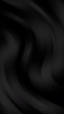 Siyah zemin üzerinde uçan parçacıklar, güzel soyut düz toz 4K video dikey animasyonu