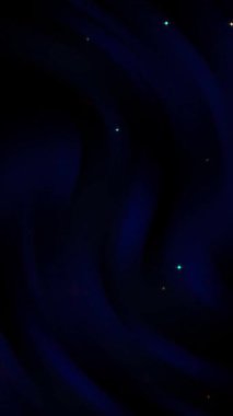 mavi ve siyah gradyan arkaplan, estetik ışıldayan yıldız parçacığı 4K video dikey animasyonu