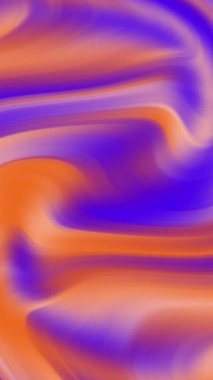 dikey gradyan mermer dalga dokusuna sahip mavi turuncu arkaplan, 4K kusursuz döngü canlandırması