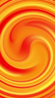 Dikey hareket akışına sahip sarı turuncu girdap arkaplan, pürüzsüz 4K gradyan canlandırma