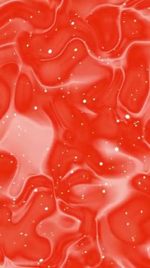 dikey beyaz nokta sıvı desenli turuncu arkaplan ve soyut gradyan dalgalar, pürüzsüz 4K animasyon