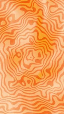 Dikey eşmerkezli halkalarla trippy turuncu desen modern illüzyon tasarımı için uygun optik illüzyon tüneli oluşturur.