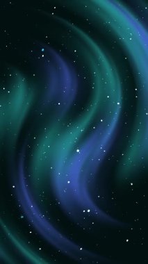 Lüks beyaz parçacık ışık çizgileriyle mavi turkuaz uzay arkaplanı, dalga çizgi mermer dokusu soyut dikey dikey 4K dikey döngü animasyonu