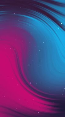 Lüks mavi arka plan, güzel bokeh parçacık hareketi tasarımı, temiz, yumuşak ve parlak arkaplan animasyonu, neon dalgası soyut gradyan mermer deseni, dikey HD 4K dikey döngü animasyonu