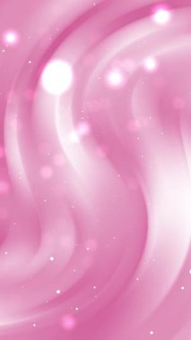 Estetik pembe arka plan, güzel bokeh parçacık hareketi tasarımı, temiz, yumuşak ve parlak arkaplan animasyonu, dikey HD 4K dikey döngü animasyonu